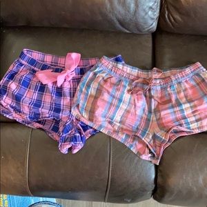 Aerie flannel pajama shorts